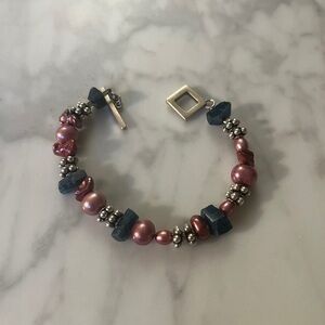 Women’s Pearl, stone and sterling silver Bracelet